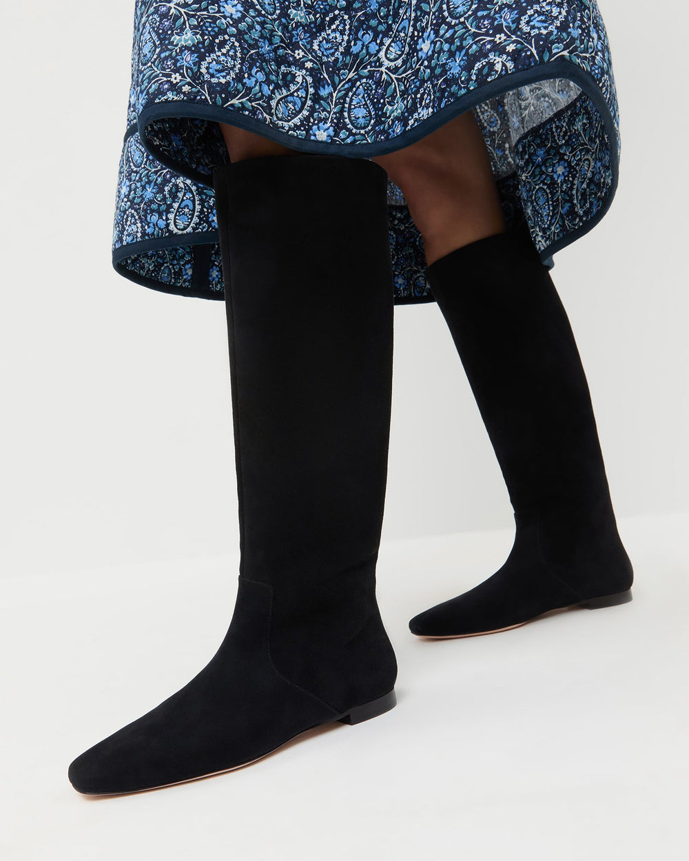 Loeffler Randall / Lillian Black Suede Tall Boot