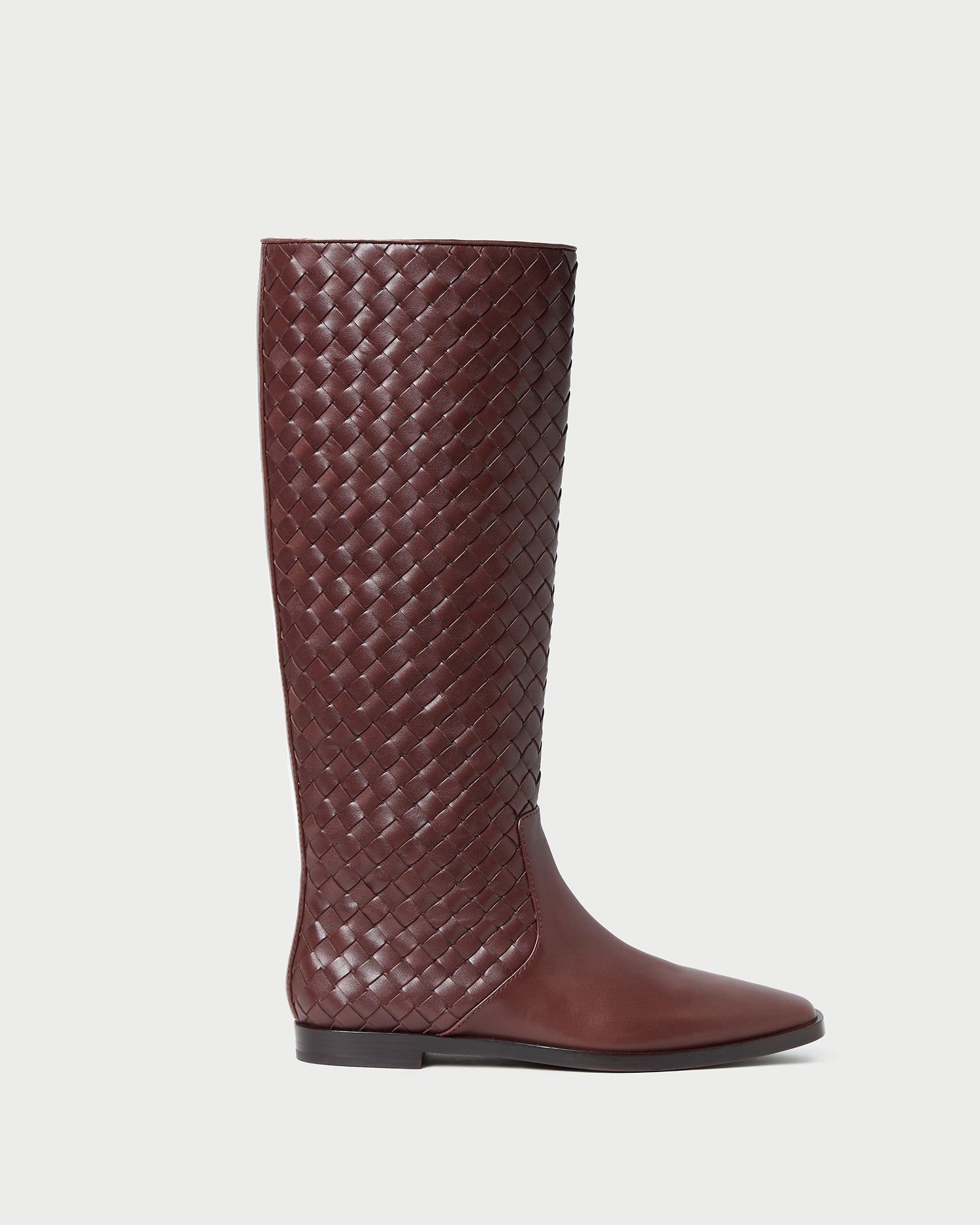 Loeffler Randall / Tilly Espresso Woven Leather Boot