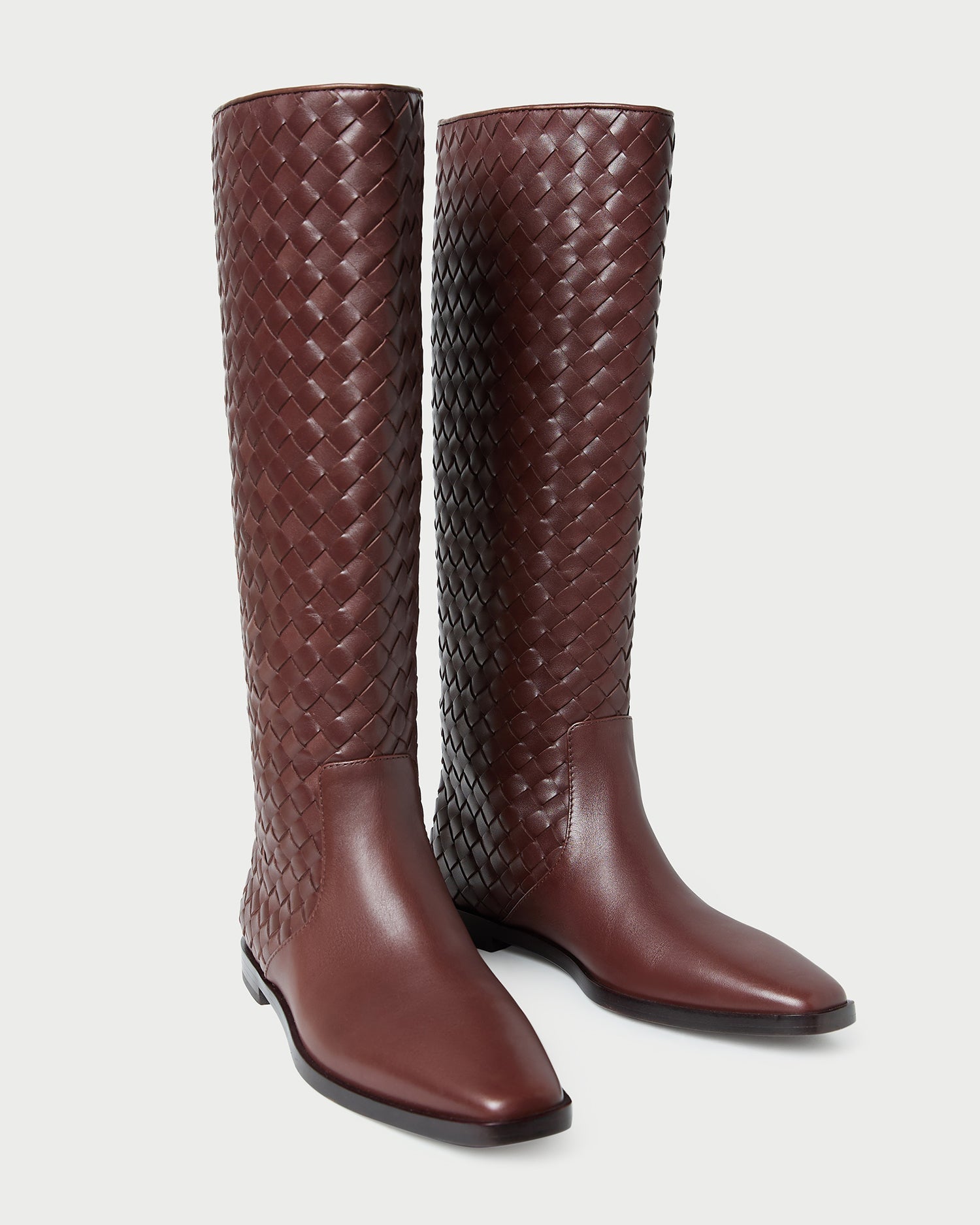 Loeffler Randall / Tilly Espresso Woven Leather Boot