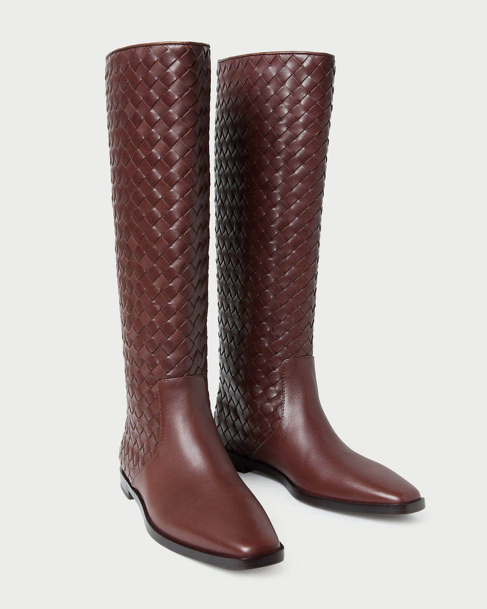 Loeffler Randall / Tilly Espresso Woven Leather Boot