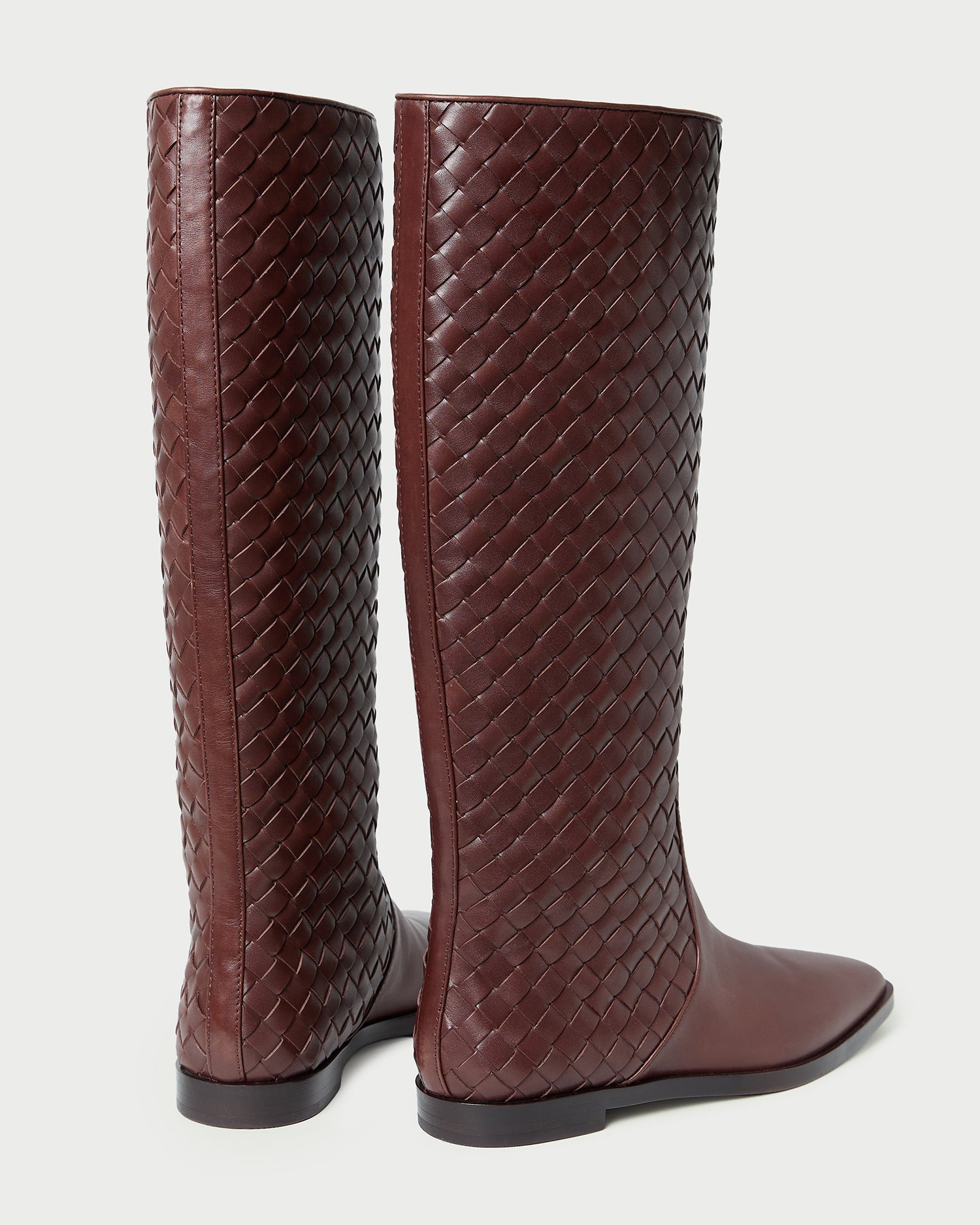 Loeffler Randall / Tilly Espresso Woven Leather Boot