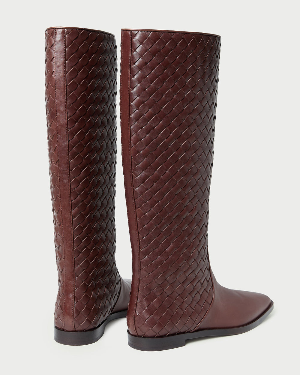 Loeffler Randall / Tilly Espresso Woven Leather Boot
