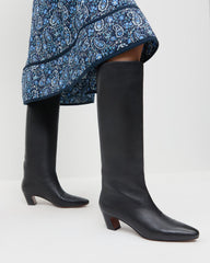 Loeffler Randall / Marley Black Leather Tall Boot