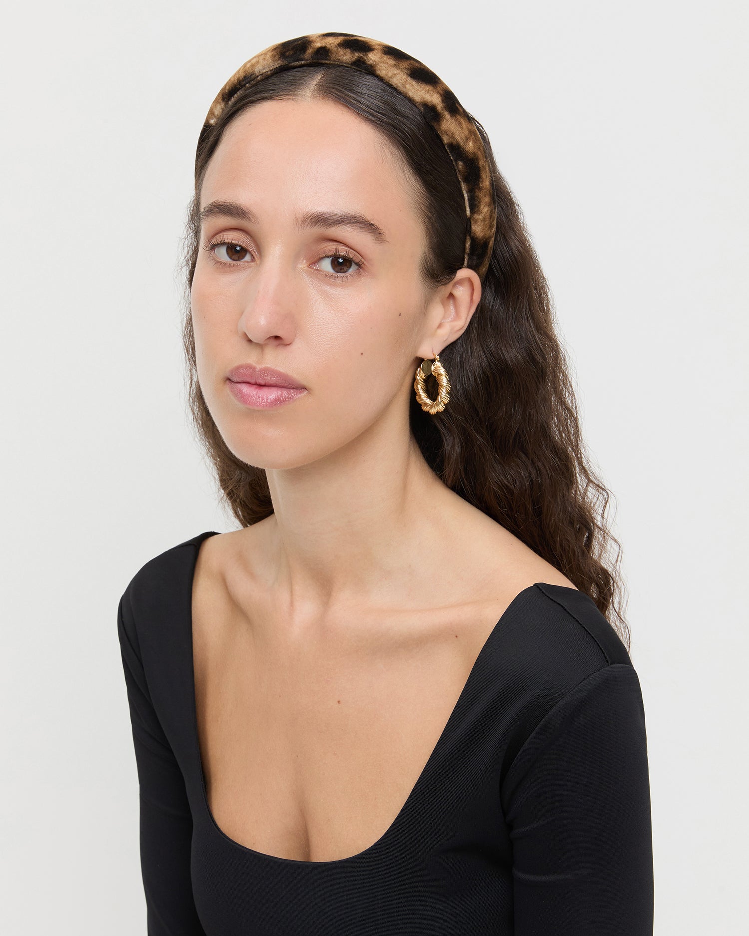 Loeffler Randall / Marina Leopard Puffy Headband