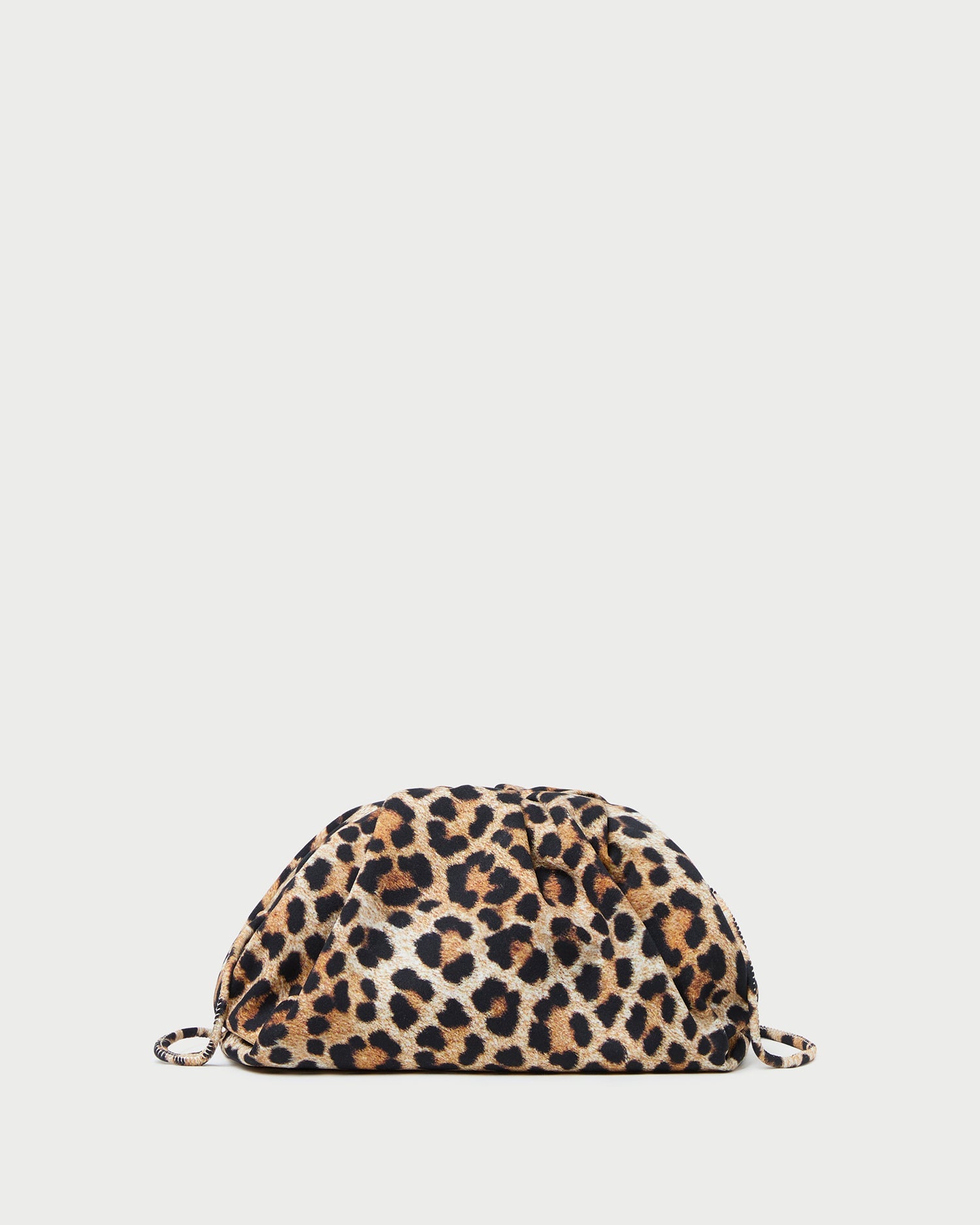 Loeffler Randall / Bailey Leopard Jersey Dome Clutch