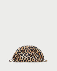 Loeffler Randall / Bailey Leopard Jersey Dome Clutch