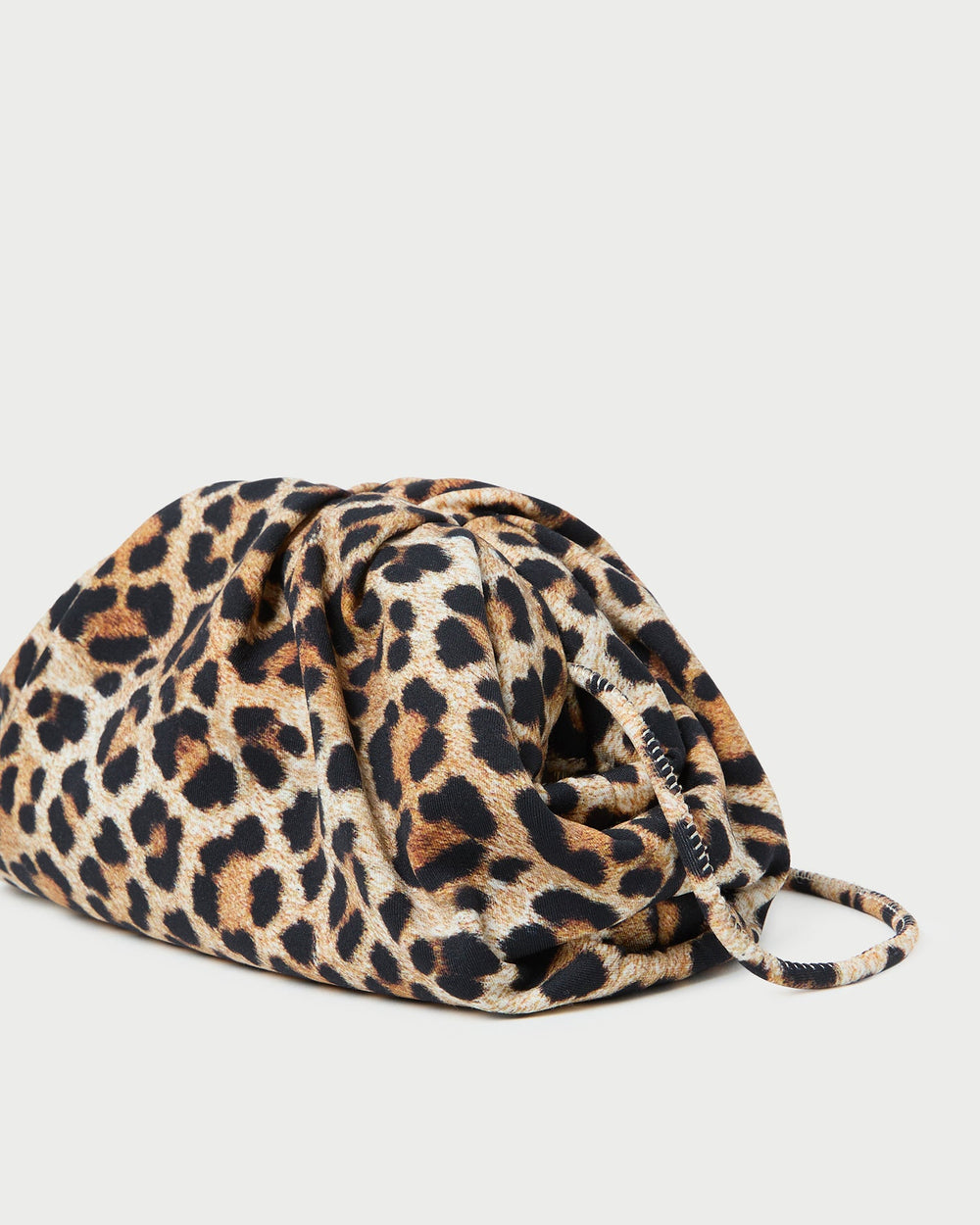 Loeffler Randall / Bailey Leopard Jersey Dome Clutch