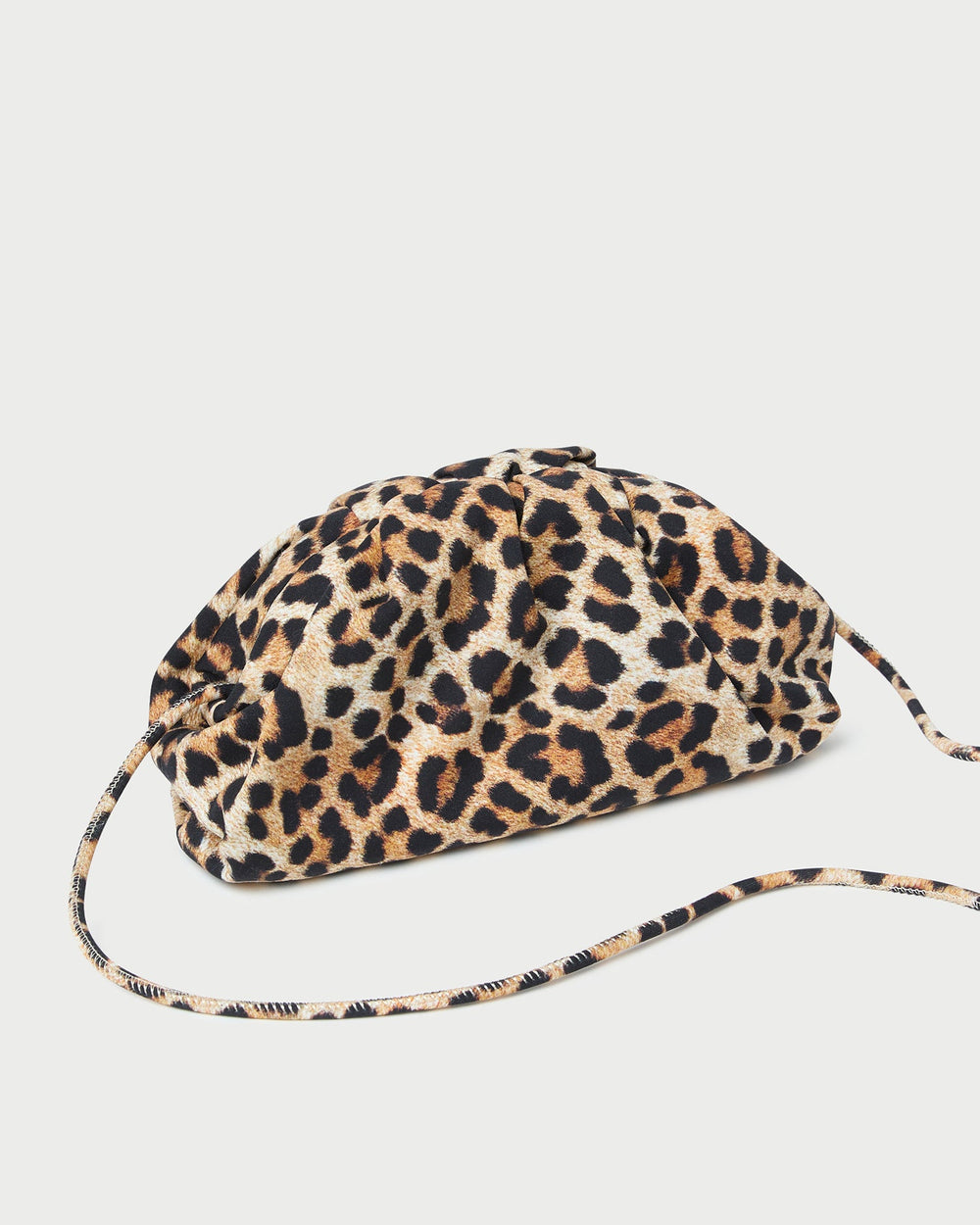 Loeffler Randall / Bailey Leopard Jersey Dome Clutch