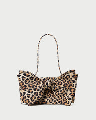 Loeffler Randall / Valerie Leopard Jersey Bow Bag