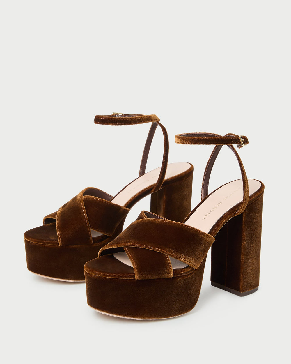 Loeffler Randall / Loretta Brown Velvet Platform Sandal