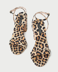 Loeffler Randall / Malia Leopard Curved-Heel Sandal