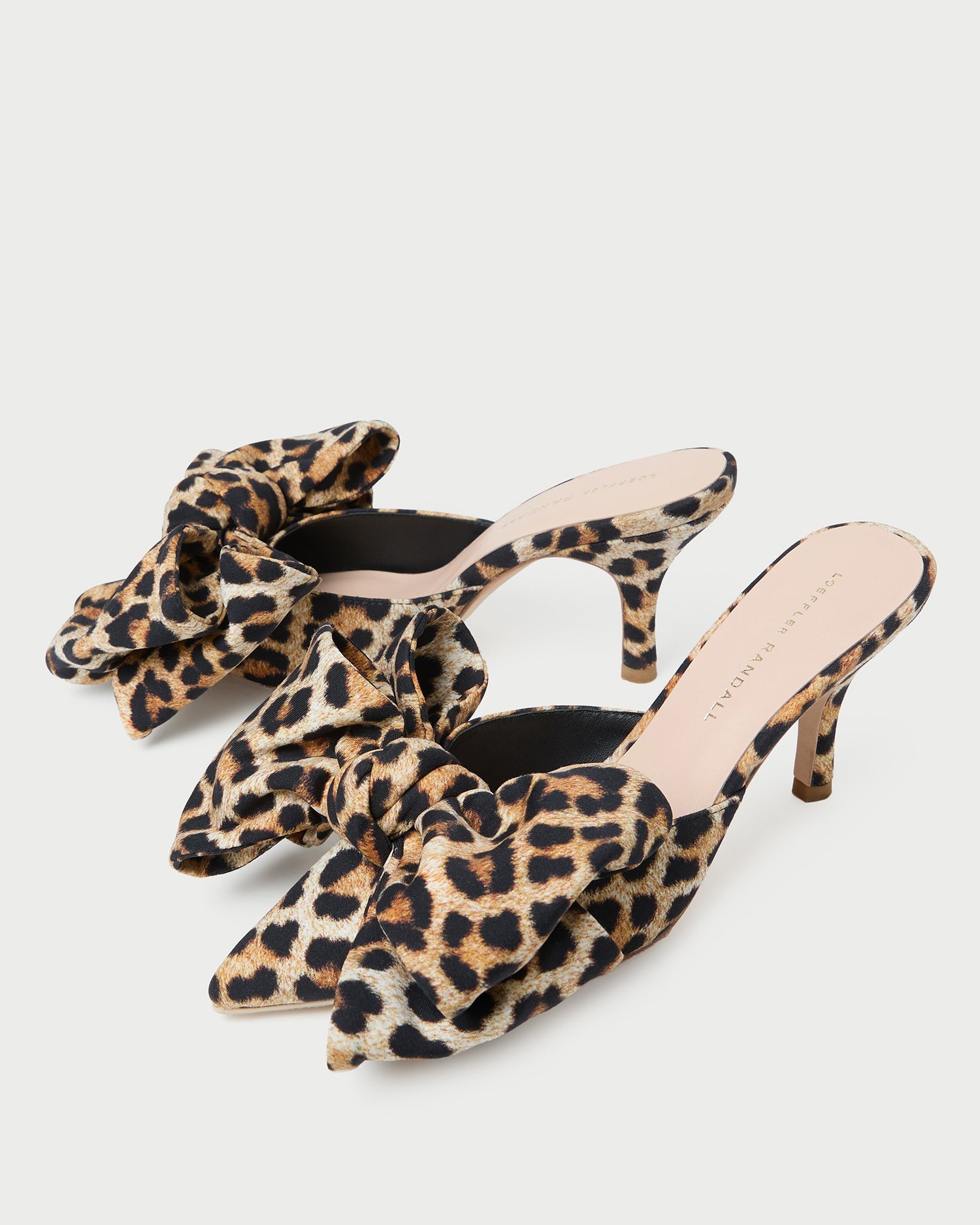 Loeffler Randall / Margot Leopard Jersey Bow Mule