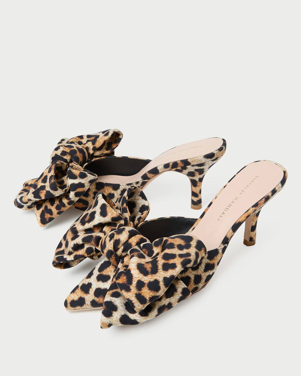 Loeffler Randall / Margot Leopard Jersey Bow Mule