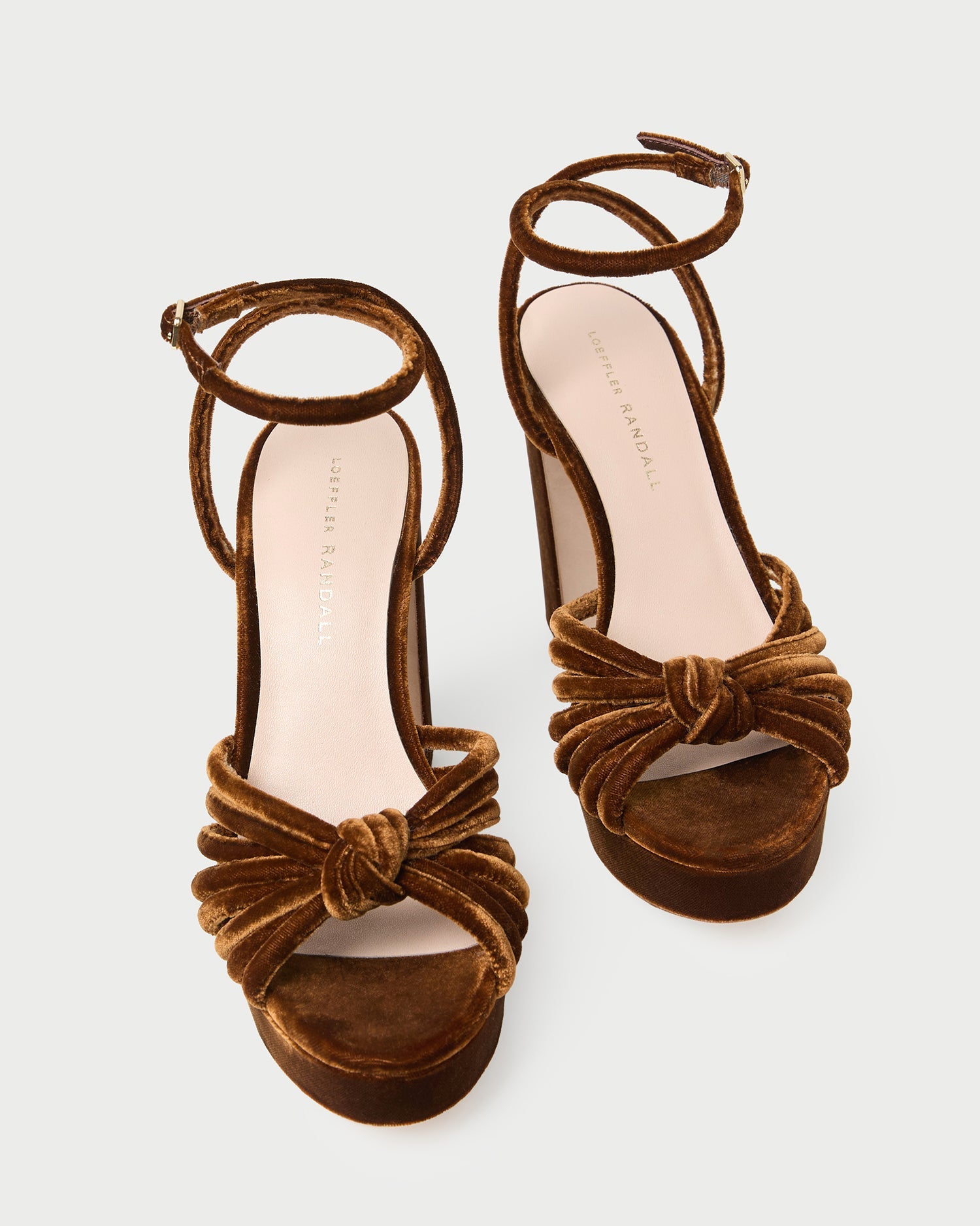 Loeffler Randall / Rivka Brown Velvet Platform Sandal