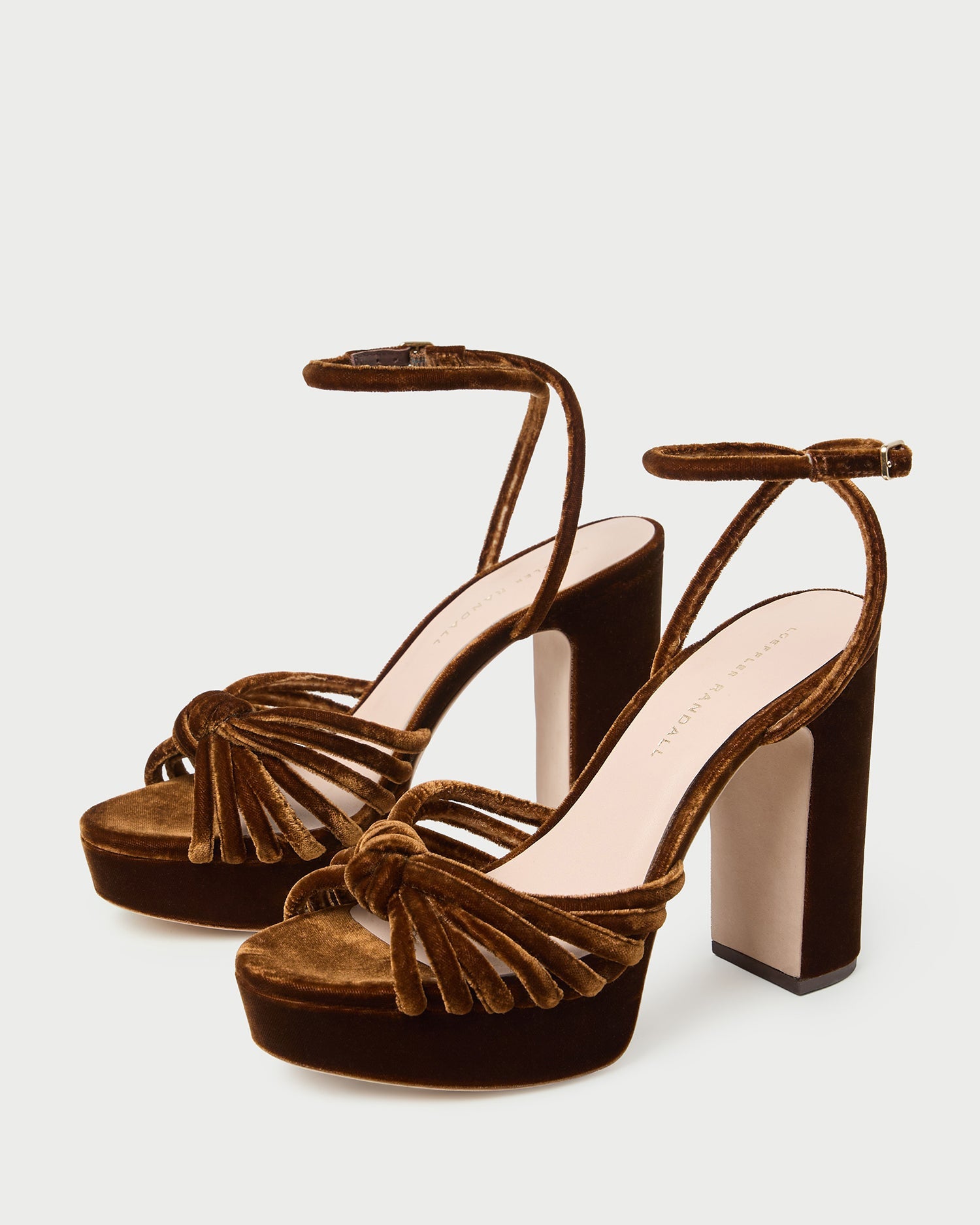 Loeffler Randall / Rivka Brown Velvet Platform Sandal